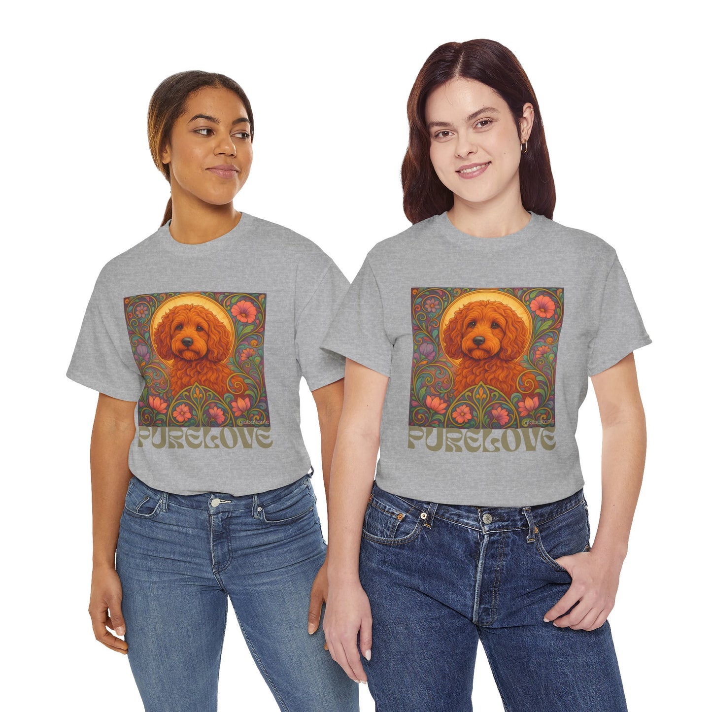 Red Cockapoo (Spoodle) Vintage Graphic T-Shirt – Unisex Cotton Tee for Dog Lovers
