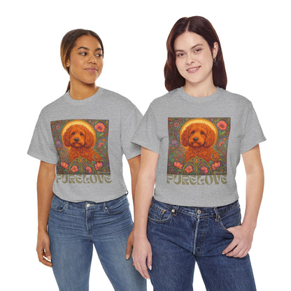 Red Cockapoo (Spoodle) Vintage Graphic T-Shirt – Unisex Cotton Tee for Dog Lovers