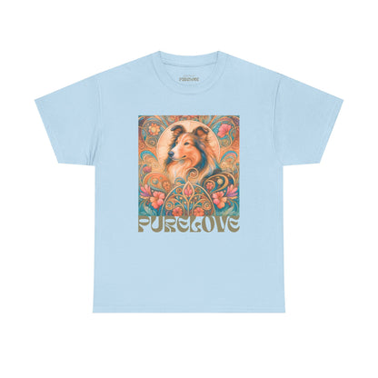 Collie Vintage Graphic T-shirt - Unisex Cotton Tee for Dog Lovers