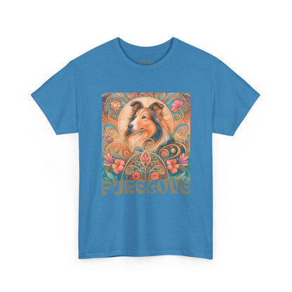 Collie Vintage Graphic T-shirt - Unisex Cotton Tee for Dog Lovers