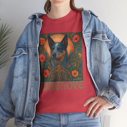Australian Blue Heeler Vintage Graphic T-Shirt – Unisex Cotton Tee for Dog Lovers