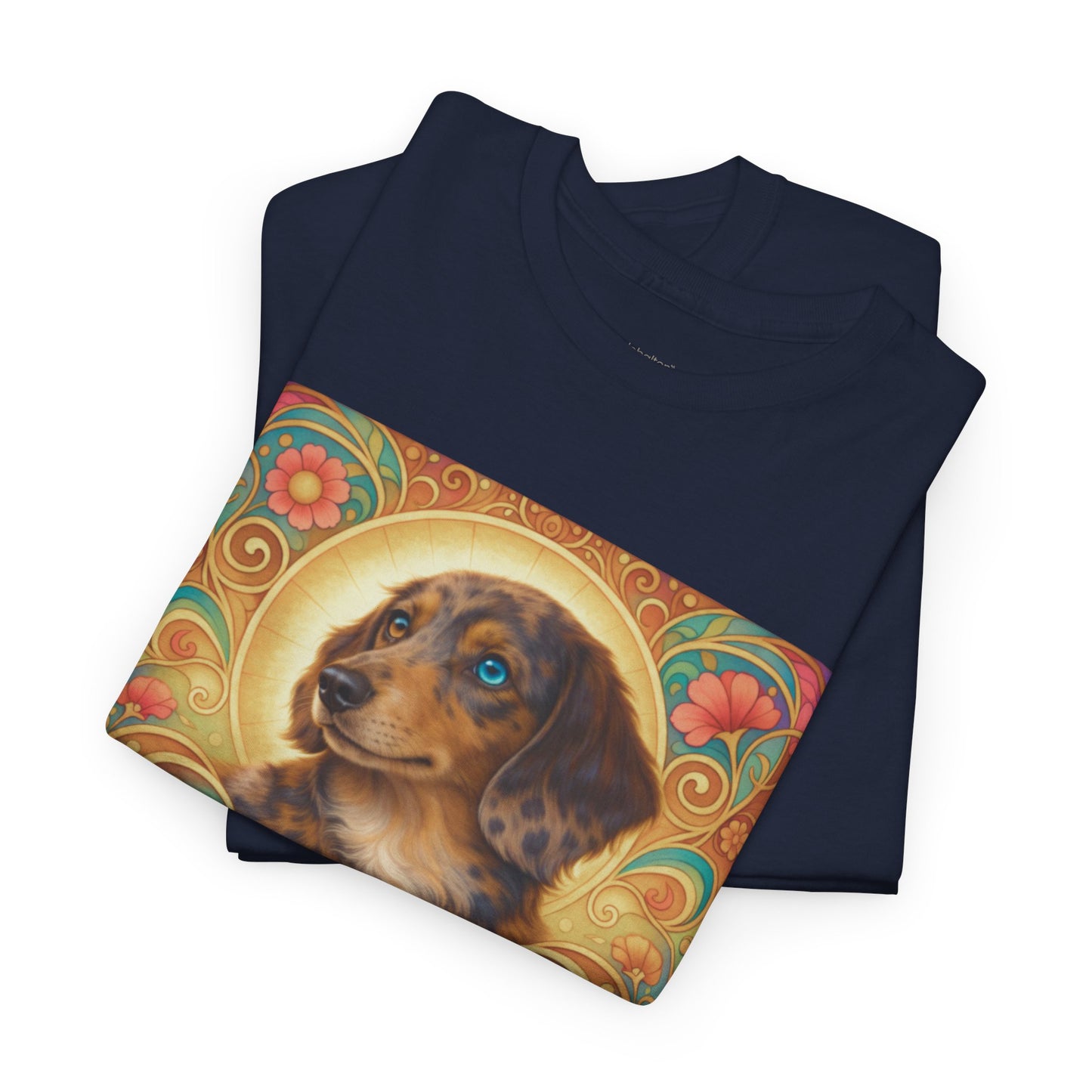 Dachshund Merle Wirehaired Vintage Unisex Cotton Tee for Dog Lovers