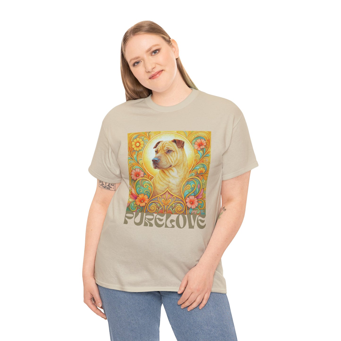 Shar Pei Vintage Graphic T-Shirt – Unisex Cotton Tee for Dog Lovers