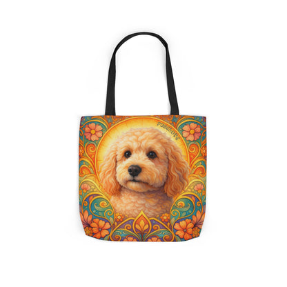 Goldendoodle (Groodle) All-Over Print Canvas Tote Bag – Colourful Artistic Dog Lover Gift