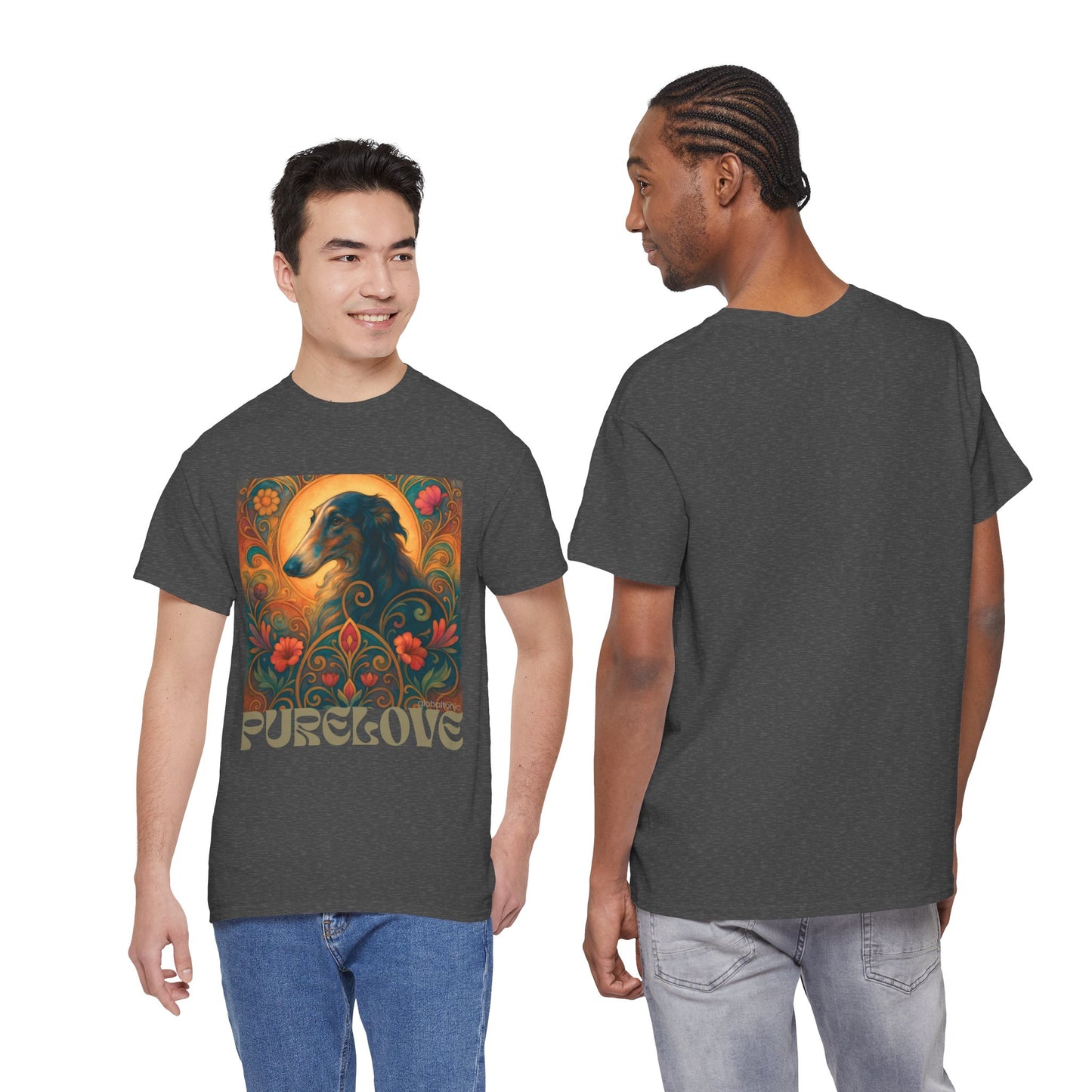 Borzoi Vintage Graphic T-Shirt – Unisex Cotton Tee for Dog Lovers