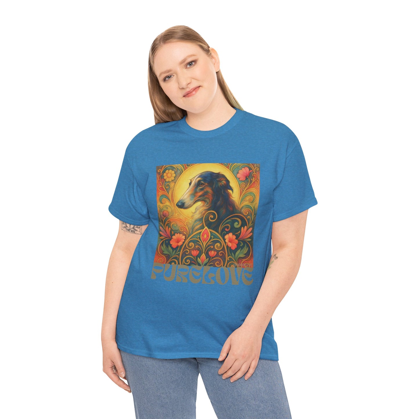 Borzoi Vintage Graphic T-Shirt – Unisex Cotton Tee for Dog Lovers