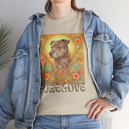 Staffy Brown Brindle Vintage Graphic T-Shirt – Unisex Cotton Tee for Dog Lovers