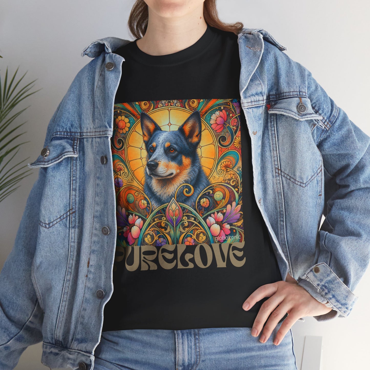 Australian Blue Heeler Vintage Graphic T-Shirt – Unisex Cotton Tee for Dog Lovers