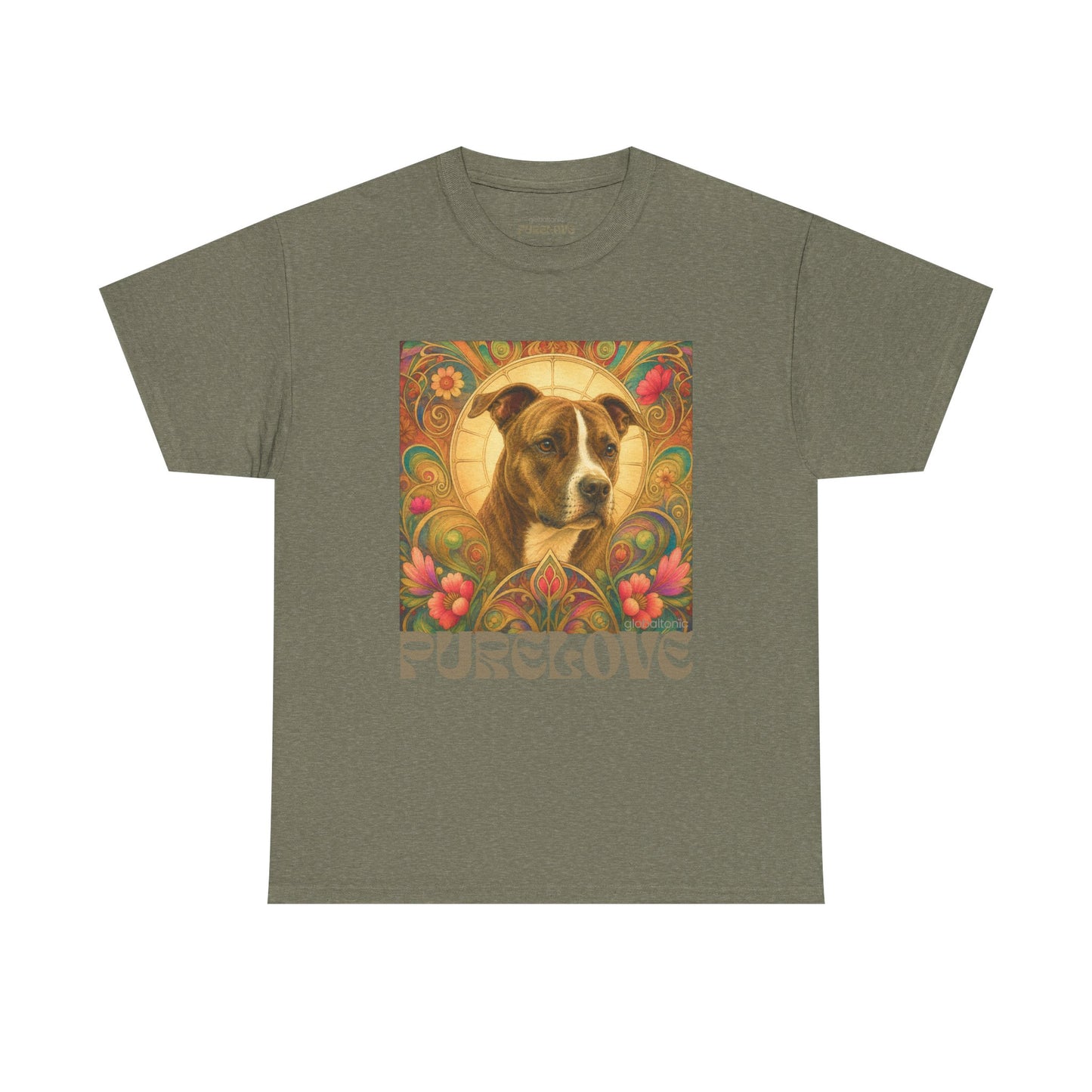 Staffy (Coco) Bull Terrier Vintage Unisex Cotton Tee for Dog Lovers