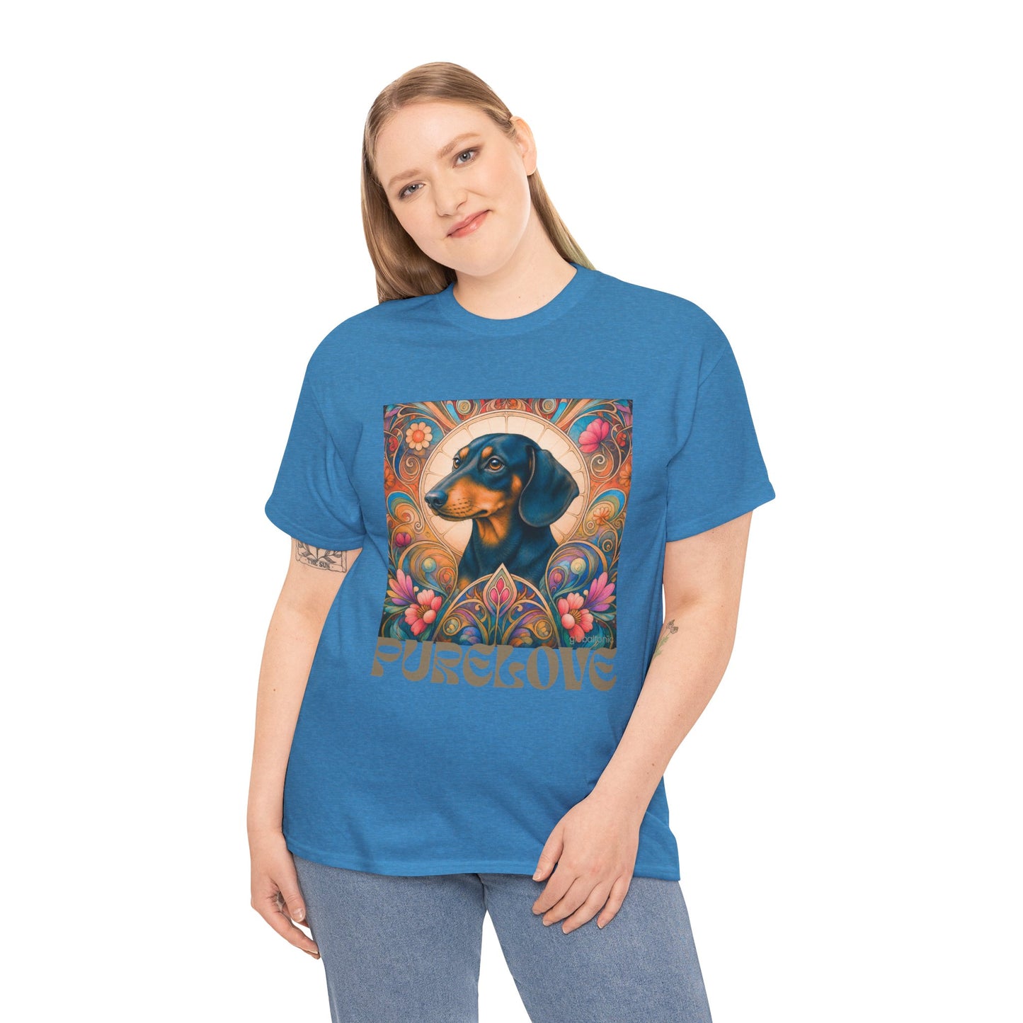 Dachshund Black Tan Vintage Graphic T-Shirt – Unisex Cotton Tee for Dog Lovers