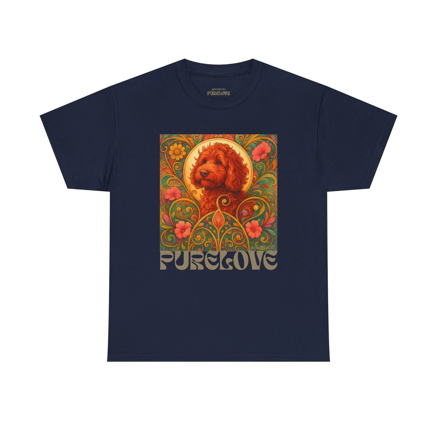 Red Cavapoo (Cavoodle) Vintage Graphic T-Shirt – Unisex Cotton Tee for Dog Lovers