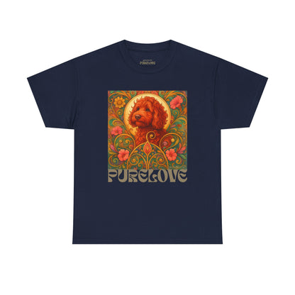 Red Cavapoo (Cavoodle) Vintage Graphic T-Shirt – Unisex Cotton Tee for Dog Lovers