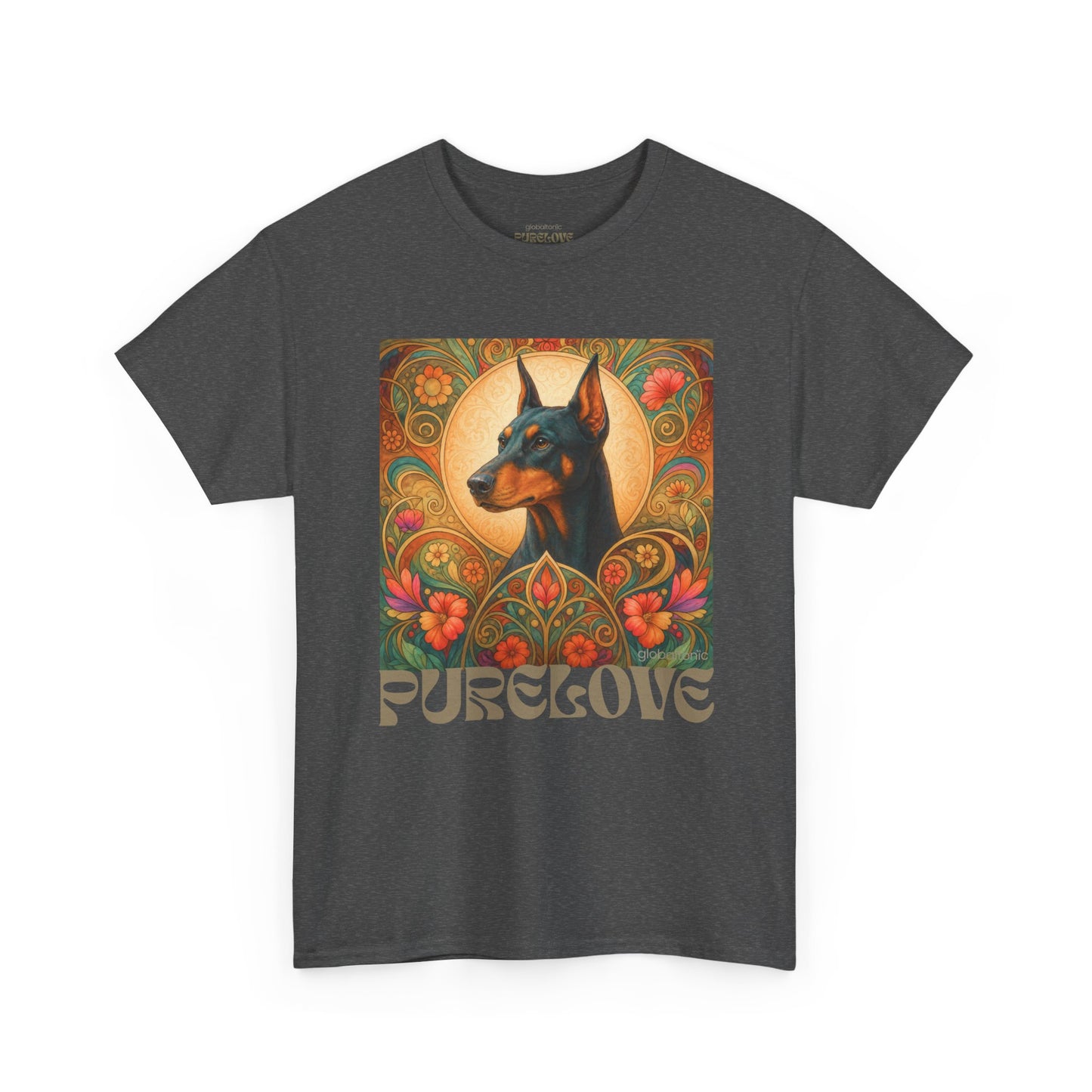 Doberman Vintage Graphic T-shirt - Unisex Cotton Tee for Dog Lovers