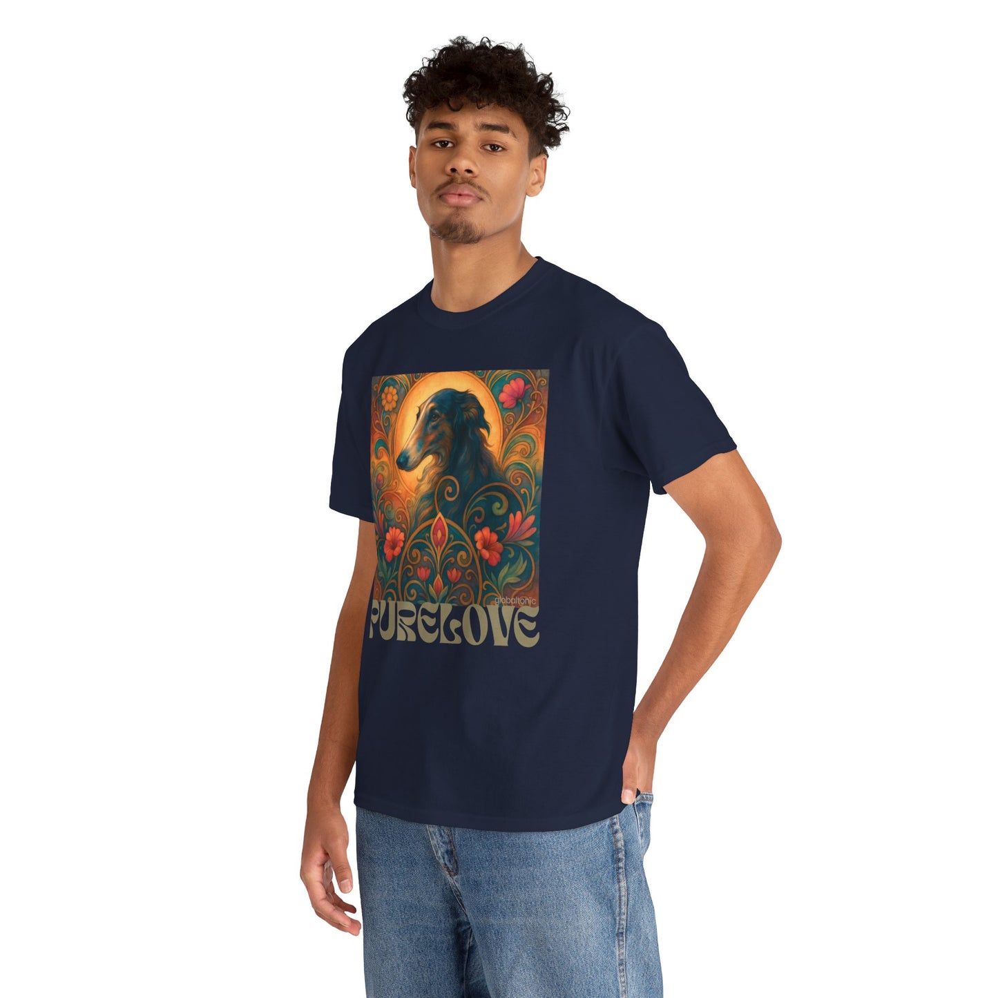 Borzoi Vintage Graphic T-Shirt – Unisex Cotton Tee for Dog Lovers
