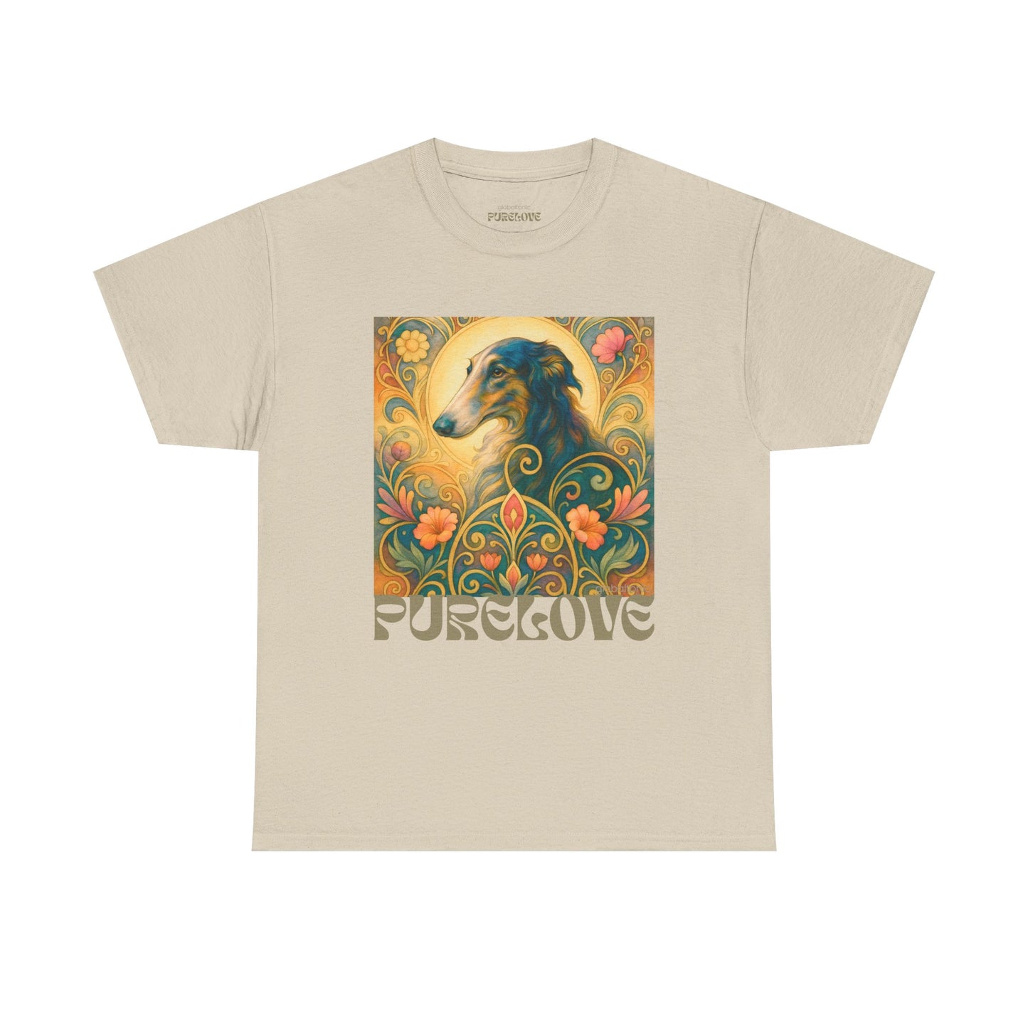 Borzoi Vintage Graphic T-Shirt – Unisex Cotton Tee for Dog Lovers