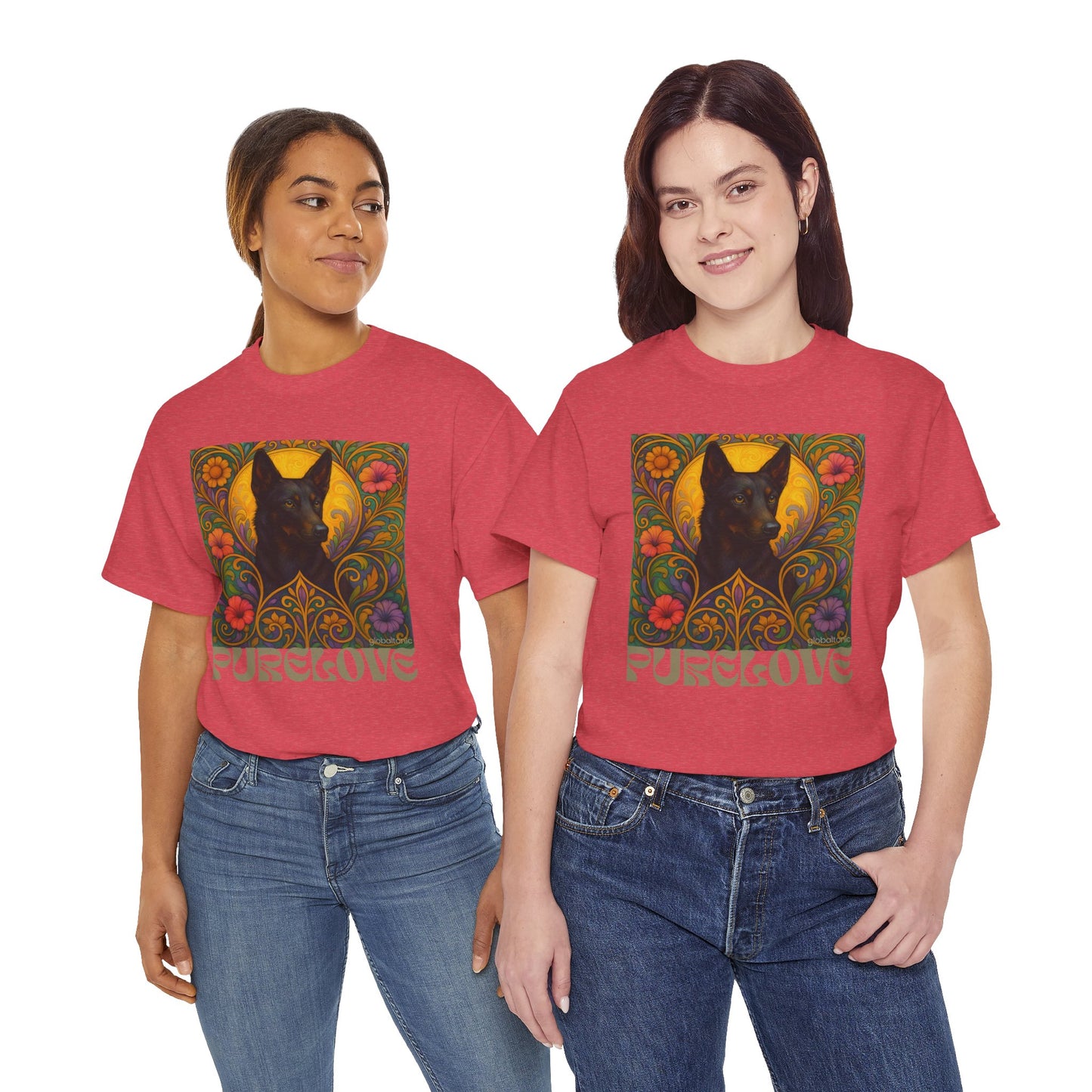 Black Kelpie Vintage Graphic T-Shirt – Unisex Cotton Tee for Dog Lovers