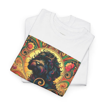 Black Cavapoo (Cavoodle) Vintage Graphic T-Shirt – Unisex Cotton Tee for Dog Lovers