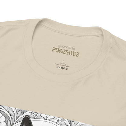 Kelpie Black Vintage Unisex Cotton Tee for Dog Lovers (Black & White)