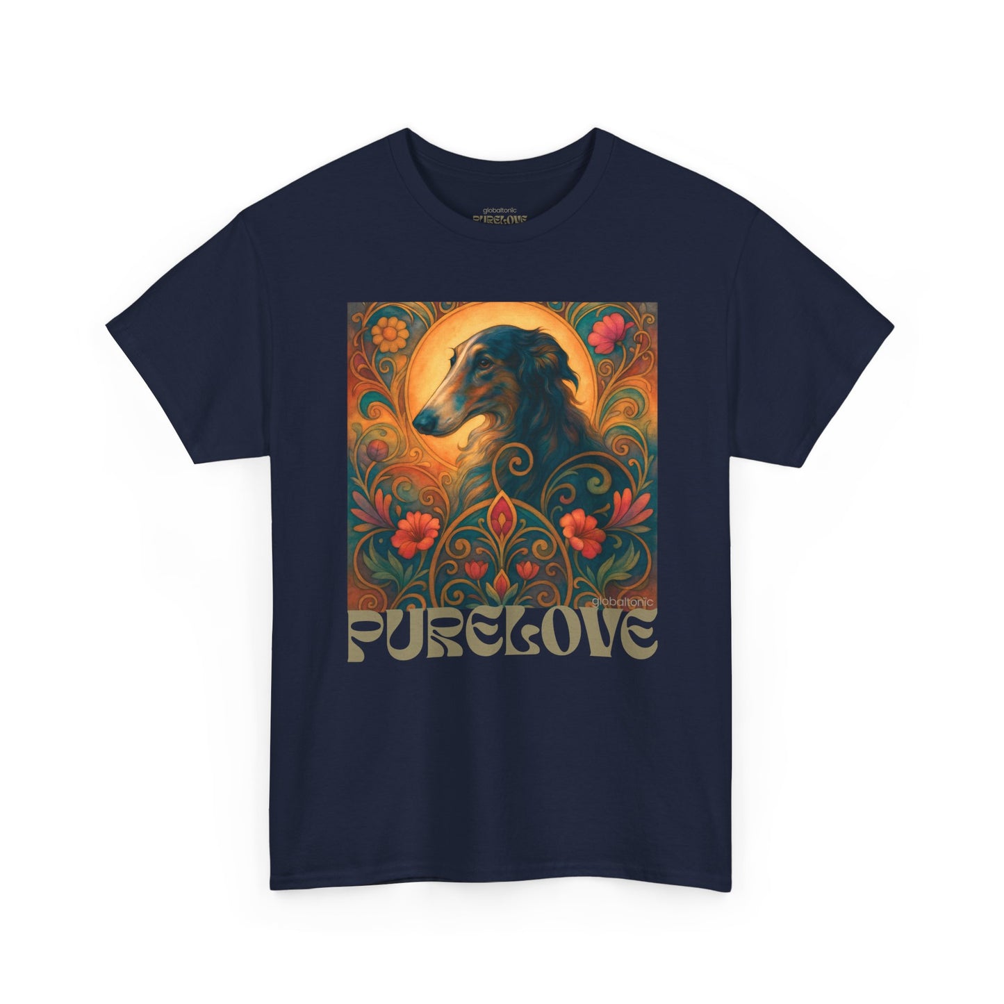 Borzoi Vintage Graphic T-Shirt – Unisex Cotton Tee for Dog Lovers