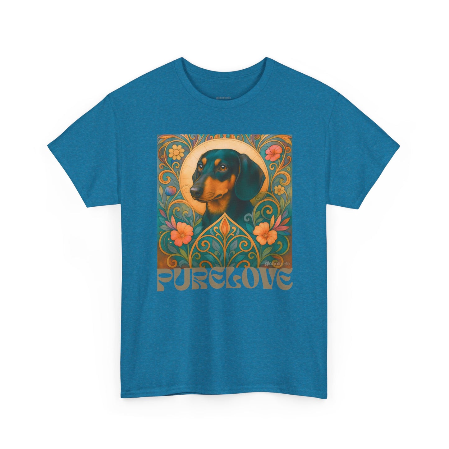 Dachshund Black Tan Shorthair Vintage Graphic T-shirt - Unisex Cotton Tee for Dog Lovers
