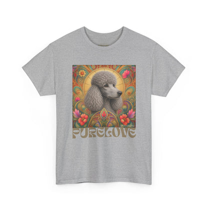 Poodle Grey Vintage Graphic T-Shirt – Unisex Cotton Tee for Dog Lovers