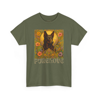 Black Kelpie Vintage Graphic T-Shirt – Unisex Cotton Tee for Dog Lovers