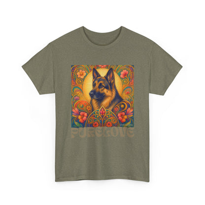 German Shepherd Vintage Graphic T-Shirt – Unisex Cotton Tee for Dog Lovers