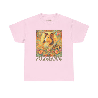 Collie Vintage Graphic T-shirt - Unisex Cotton Tee for Dog Lovers