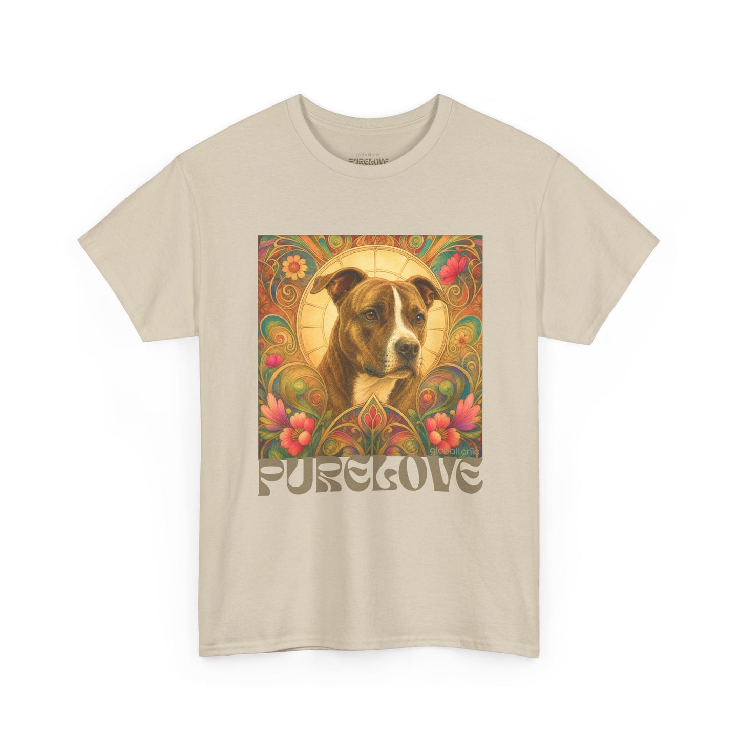 Staffy (Coco) Bull Terrier Vintage Unisex Cotton Tee for Dog Lovers