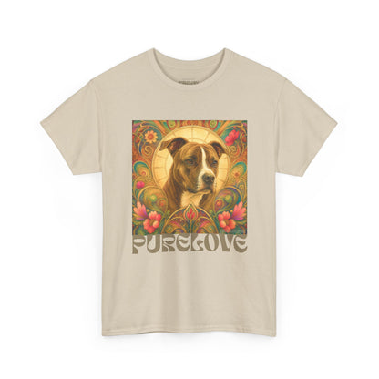 Staffy (Coco) Bull Terrier Vintage Unisex Cotton Tee for Dog Lovers