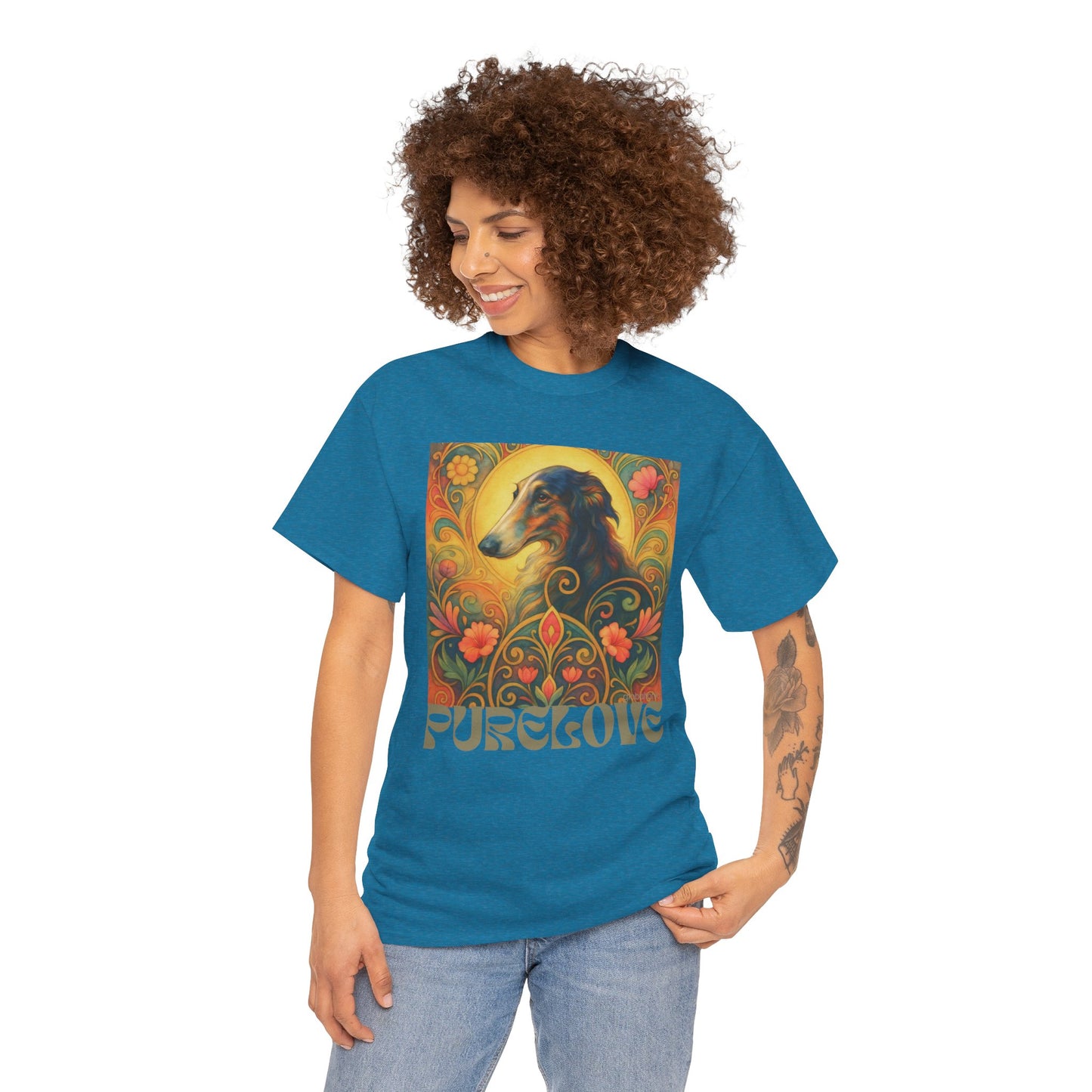 Borzoi Vintage Graphic T-Shirt – Unisex Cotton Tee for Dog Lovers
