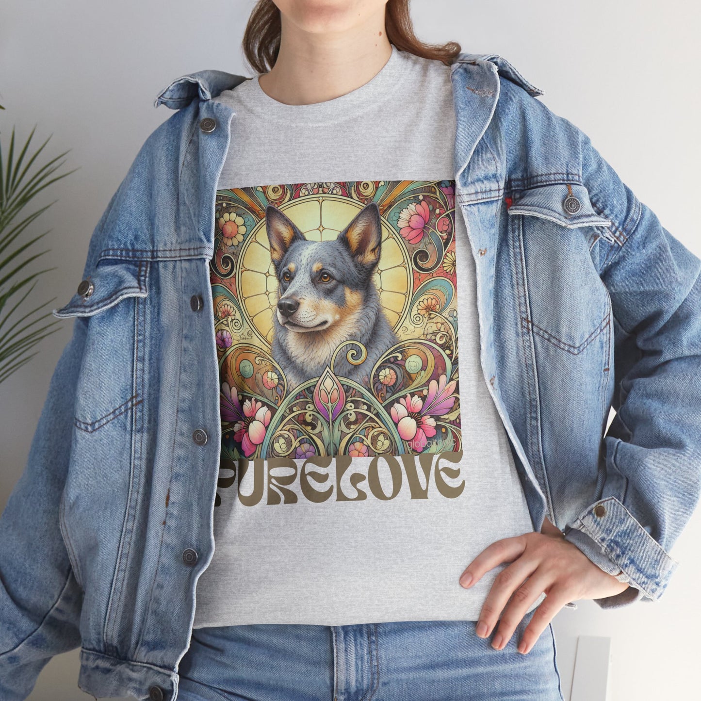Australian Blue Heeler Vintage Graphic T-Shirt – Unisex Cotton Tee for Dog Lovers