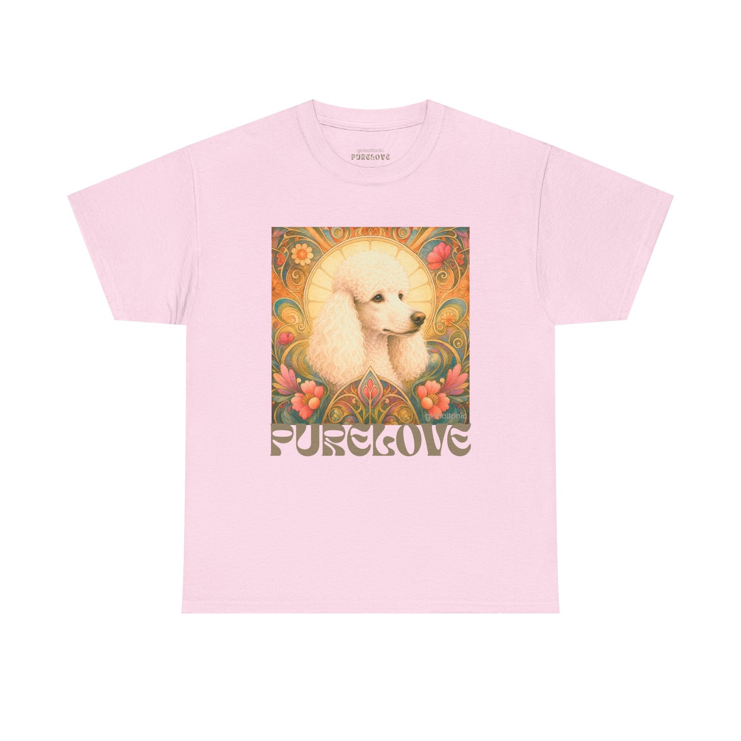 White Poodle Vintage Graphic T-Shirt – Unisex Cotton Tee for Dog Lovers