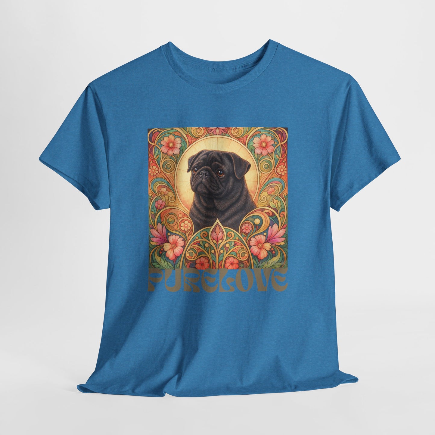 Pug Black Vintage Graphic T-Shirt – Unisex Cotton Tee for Dog Lovers