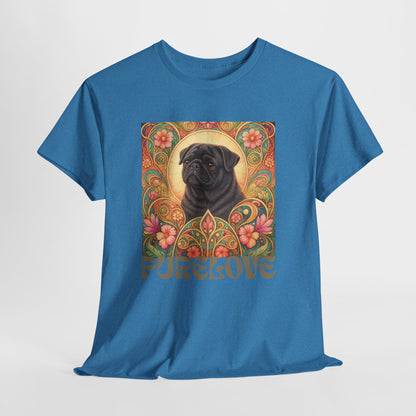 Pug Black Vintage Graphic T-Shirt – Unisex Cotton Tee for Dog Lovers