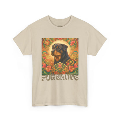 Rottweiler Buddha Vintage Graphic T-Shirt – Unisex Cotton Tee for Dog Lovers