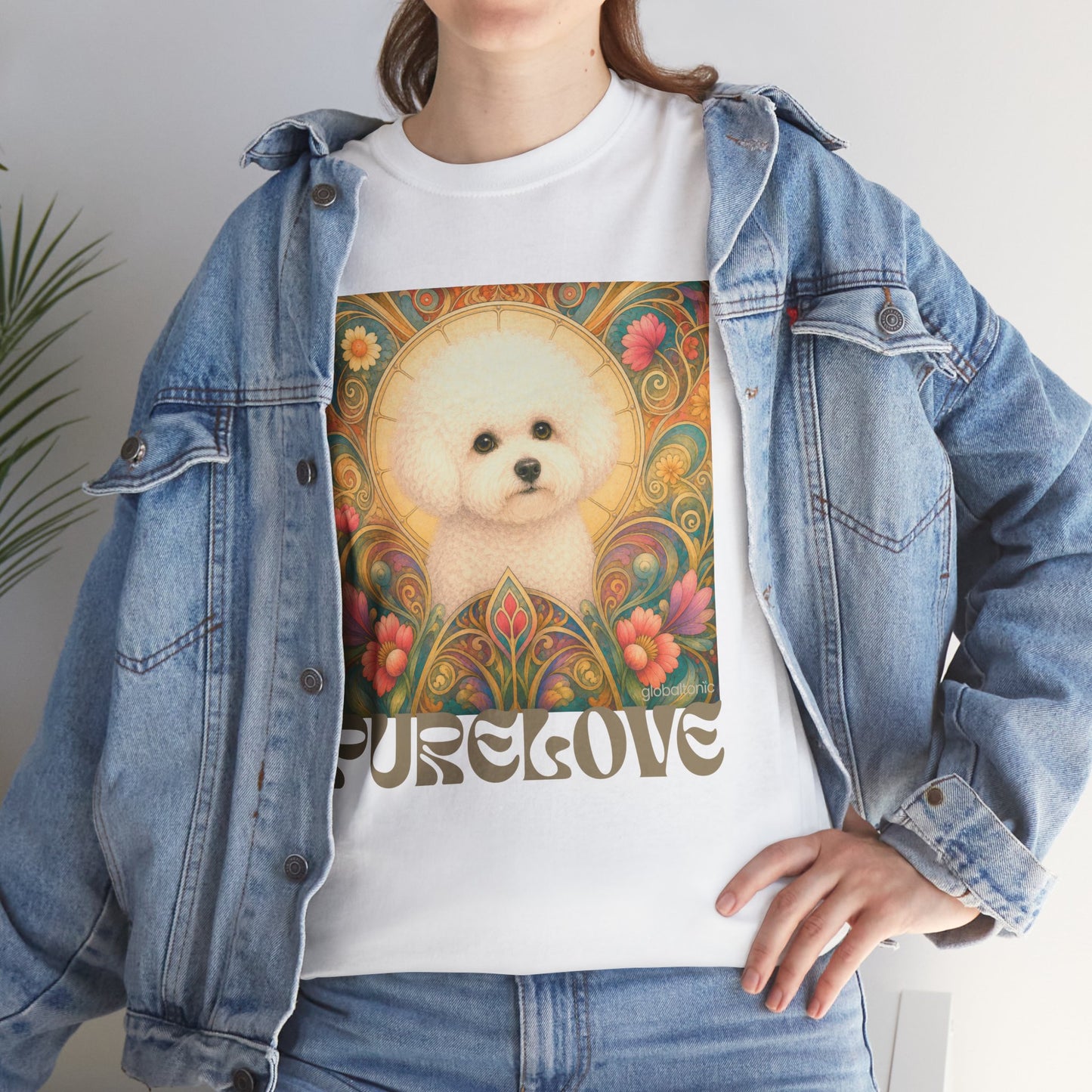 Bichon Frise Vintage Graphic T-Shirt – Unisex Cotton Tee for Dog Lovers
