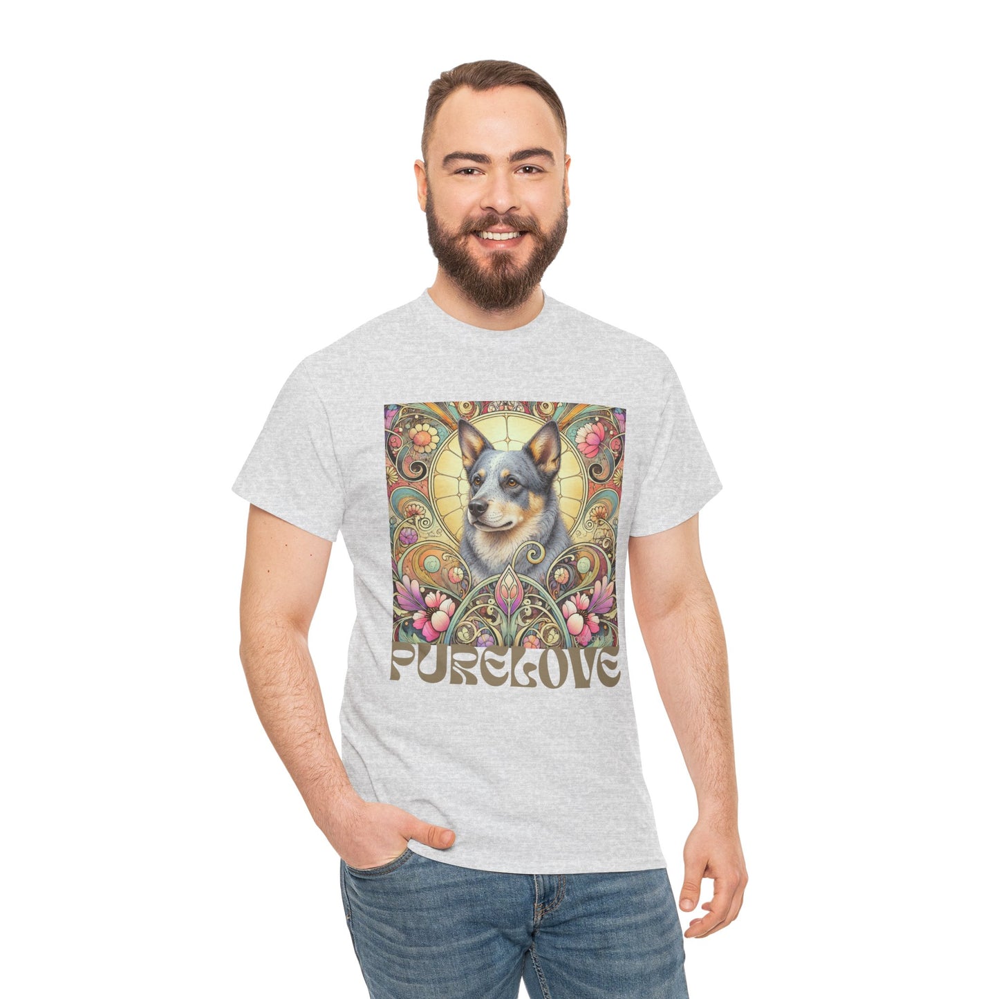 Australian Blue Heeler Vintage Graphic T-Shirt – Unisex Cotton Tee for Dog Lovers