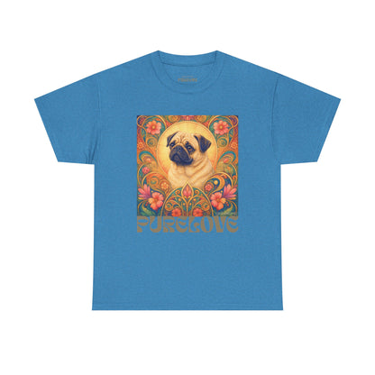 Pug Tan Vintage Graphic T-Shirt – Unisex Cotton Tee for Dog Lovers