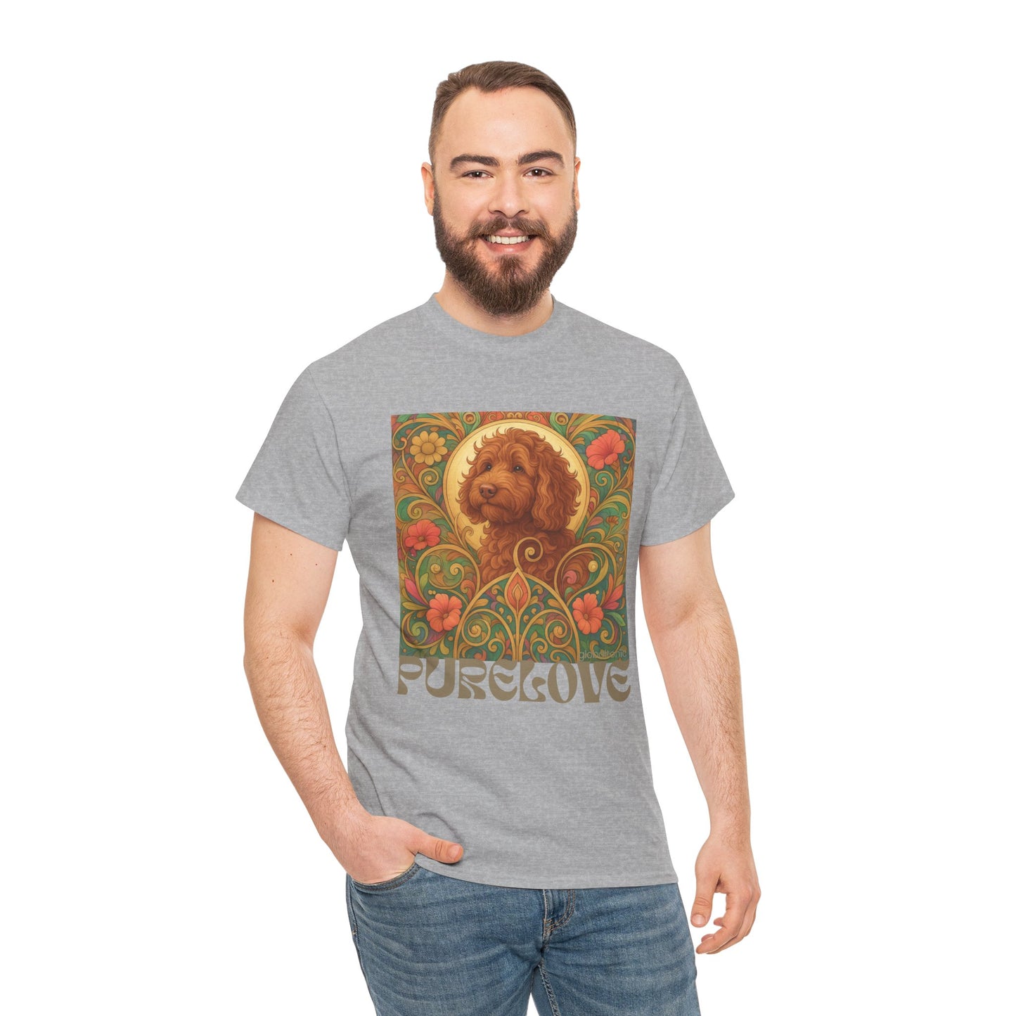 Red Cavapoo (Cavoodle) Vintage Graphic T-Shirt – Unisex Cotton Tee for Dog Lovers