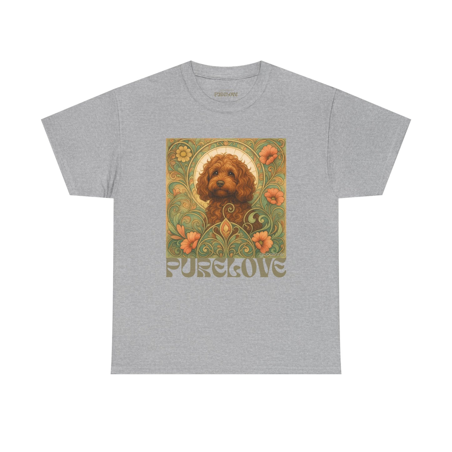 Strawberry Cavapoo (Cavoodle) Vintage Graphic T-shirt -Unisex Cotton Tee for Dog Lovers