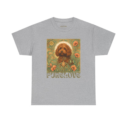 Strawberry Cavapoo (Cavoodle) Vintage Graphic T-shirt -Unisex Cotton Tee for Dog Lovers