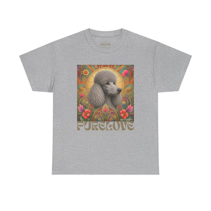 Poodle Grey Vintage Graphic T-Shirt – Unisex Cotton Tee for Dog Lovers