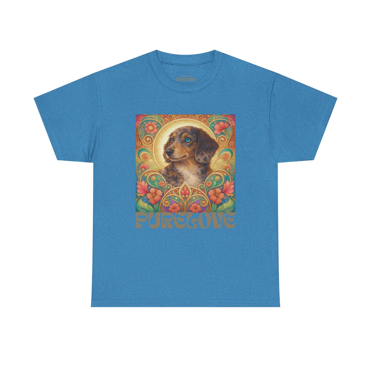 Dachshund Merle Wirehaired Vintage Unisex Cotton Tee for Dog Lovers
