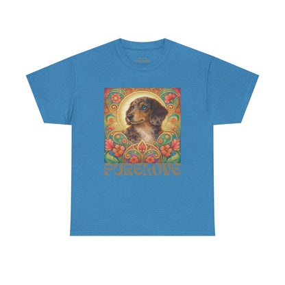 Dachshund Merle Wirehaired Vintage Unisex Cotton Tee for Dog Lovers