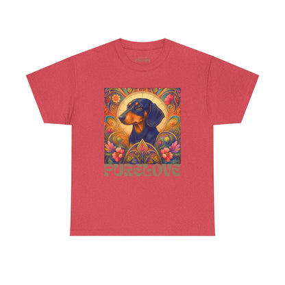 Dachshund Black Tan Vintage Graphic T-Shirt – Unisex Cotton Tee for Dog Lovers