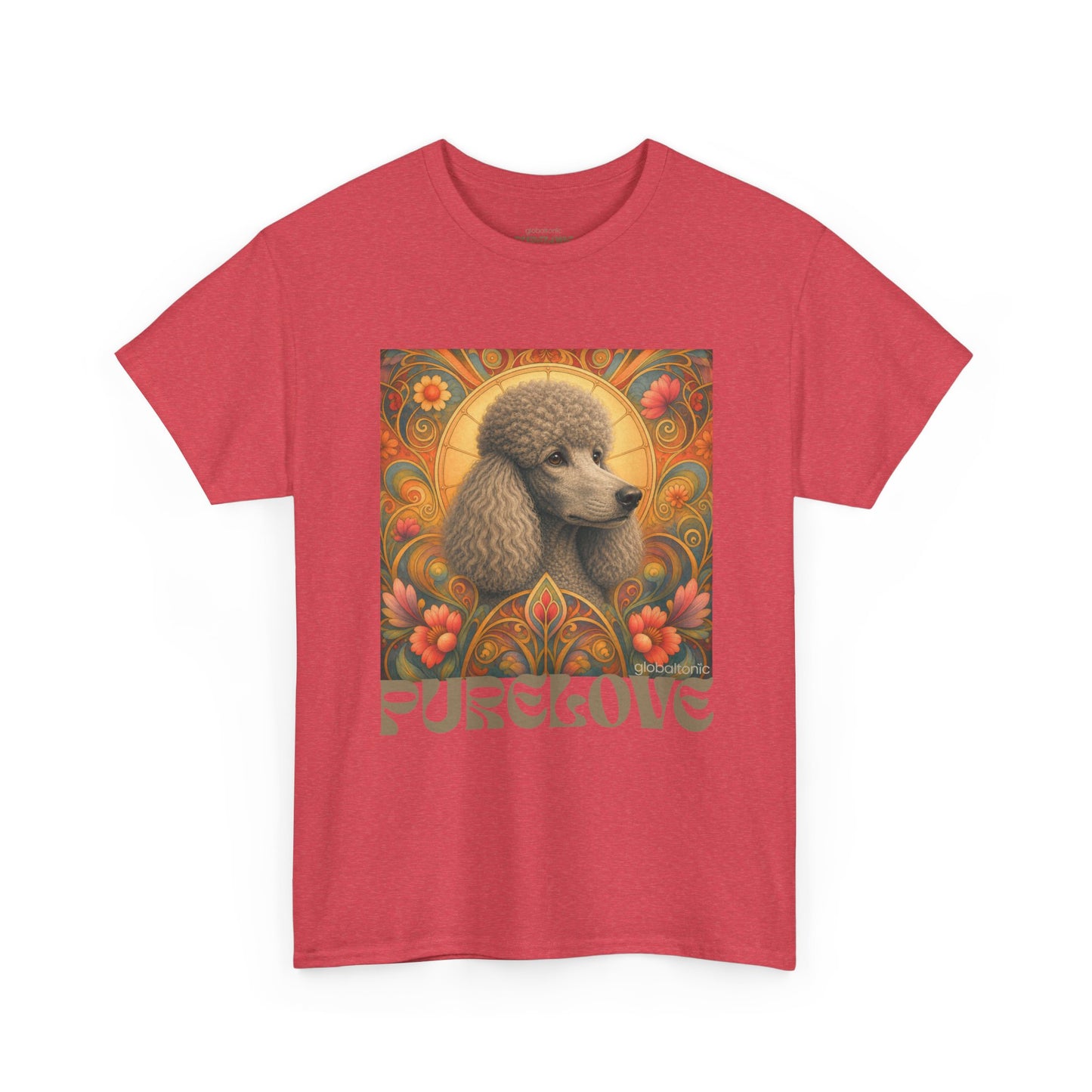 Poodle Grey Vintage Graphic T-Shirt – Unisex Cotton Tee for Dog Lovers