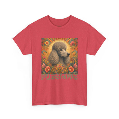 Poodle Grey Vintage Graphic T-Shirt – Unisex Cotton Tee for Dog Lovers