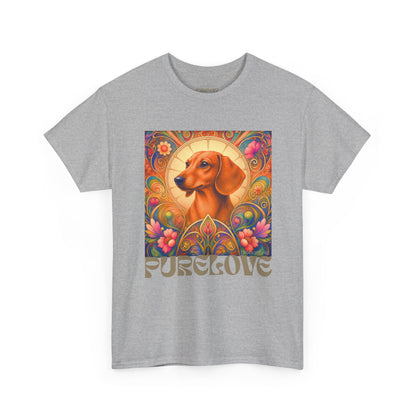 Dachshund Tan Vintage Graphic T-Shirt – Unisex Cotton Tee for Dog Lovers