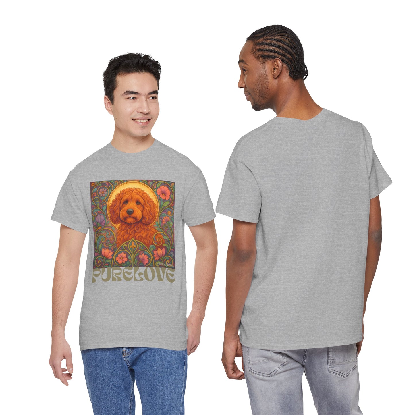 Red Cockapoo (Spoodle) Vintage Graphic T-Shirt – Unisex Cotton Tee for Dog Lovers